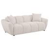 Destino 509301 Chenille Upholstered Splayed Arm Sofa - Greige image 1