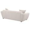 Destino 509301 Chenille Upholstered Splayed Arm Sofa - Greige image 7