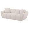 Destino 509301 Chenille Upholstered Splayed Arm Sofa - Greige image 9