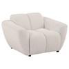 Destino 509303 Chenille Upholstered Splayed Arm Accent Chair - Greige image 1