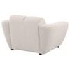 Destino 509303 Chenille Upholstered Splayed Arm Accent Chair - Greige image 2
