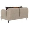 Jade 509412 Chenille Upholstered Sculpted Track Arm Loveseat - Latte image 2