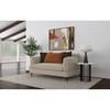Jade 509412 Chenille Upholstered Sculpted Track Arm Loveseat - Latte image 3