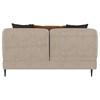 Jade 509412 Chenille Upholstered Sculpted Track Arm Loveseat - Latte image 4