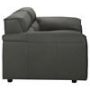 Buxton 509505 Top Grain Leather Upholstered Loveseat - Graphite image 2