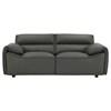Buxton 509505 Top Grain Leather Upholstered Loveseat - Graphite image 7