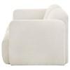 Dorset 509812 Fabric Upholstered Round Track Arm Loveseat - White image 3
