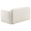 Dorset 509812 Fabric Upholstered Round Track Arm Loveseat - White image 5