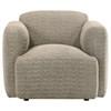 Dorset 509816 Fabric Upholstered Round Track Arm Accent Chair - Brown image 7