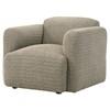 Dorset 509816 Fabric Upholstered Round Track Arm Accent Chair - Brown image 9