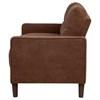 Bowen II 509972 Fabric Upholstered Track Arm Loveseat - Rust image 2