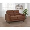 Bowen II 509972 Fabric Upholstered Track Arm Loveseat - Rust image 3