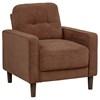 Bowen II 509973 Fabric Upholstered Track Arm Accent Chair - Rust image 1