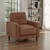 Bowen II 509973 Fabric Upholstered Track Arm Accent Chair - Rust image 4