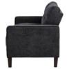 Bowen II 509982 Fabric Upholstered Track Arm Loveseat - Steel Grey image 2
