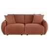Elysia 551891-LOVE Chenille Upholstered Modular Lounge Loveseat - Coral image 3