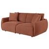 Elysia 551891-LOVE Chenille Upholstered Modular Lounge Loveseat - Coral image 4
