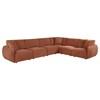 Elysia 551891-SET 6-piece Chenille Upholstered Modular Sectional Sofa - Coral image 1