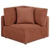 Elysia 551891-SET 6-piece Chenille Upholstered Modular Sectional Sofa - Coral image 5