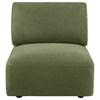 Elysia 551895 Chenille Upholstered Modular Armless Chair - Green image 7