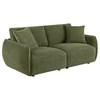 Elysia 551895-LOVE Chenille Upholstered Modular Lounge Loveseat - Green image 1