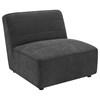 Sunny 552081 Upholstered Armless Chair - Dark Charcoal image 1