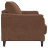 Selma 552102 Velvet Upholstered Crescent Arm Loveseat - Rust image 5