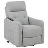 Dayes 600130P Upholstered Power Lift Recliner Chair - Light Grey image 1