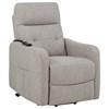 Dayes 600131P Upholstered Power Lift Recliner Chair - Taupe image 1
