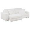 Jacana 600535P Corduroy Upholstered Dual Power Chaise Sofa - Ivory image 2