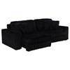 Jacana 600537P Corduroy Upholstered Dual Power Chaise Sofa - Black image 3