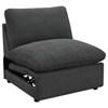 Collins 609530ARP Modular Power Armless Recliner - Dark Grey image 1