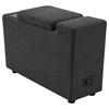 Collins 609530CON Upholstered Modular Storage Console - Dark Grey image 4
