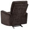 Navarro 609573 Chenille Upholstered Glider Recliner - Dark Brown image 2