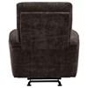 Navarro 609573 Chenille Upholstered Glider Recliner - Dark Brown image 3