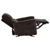 Navarro 609573 Chenille Upholstered Glider Recliner - Dark Brown image 4
