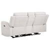 Kennett 610152P Chenille Upholstered Power Reclining Loveseat - Ivory image 3