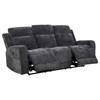 Kennett 610154P Chenille Upholstered Power Reclining Sofa - Dark Grey image 1