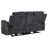 Kennett 610155P Chenille Upholstered Power Reclining Loveseat - Grey image 3