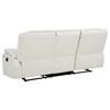 Camila 610247 Upholstered Motion Reclining Sofa - White image 3