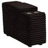 Collins 610350CON Upholstered Modular Storage Console - Chocolate Brown image 1