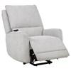 Sylmar 610524PP Chenille Upholstered Dual Power Lift Recliner - Dove Grey image 8