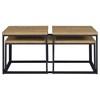 Straden 700144 3-piece Engineered Wood Coffee Table Set - Mango/Black image 4