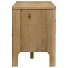 Rowe 701652 65-inch 2-door Wood TV Stand Media Console - Light Oak image 5