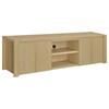 Laurelton 701653 78-inch 4-door TV Stand Media Console - Light Oak image 2