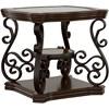 Laney 702448-S3 3-piece Glass Top Coffee and End Table Set - Dark Merlot image 3
