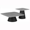 Eason 703500 2-piece Cocktail Coffee Table Set - Concrete/Black image 1