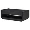 Leandro 704638 2-drawer Wood Coffee Table - Burnished Black image 1