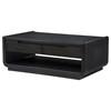 Leandro 704638 2-drawer Wood Coffee Table - Burnished Black image 2