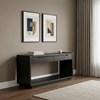 Leandro 704639 2-drawer Entryway Sofa Console Table - Burnished Black image 2